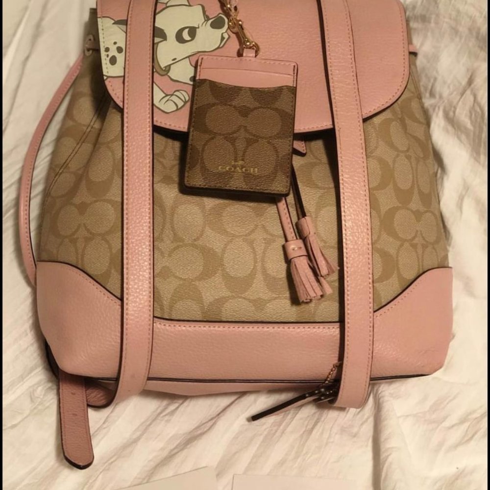 NWOT Coach x Disney Dalmation Elle Backpack